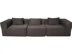 Lidl LIVARNO Modulaire bank set, grijs, 3-delig, middenelement en hoekelementen aanbieding