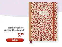 Bruna Atelier 44 Notitieboek A6 Luipaard aanbieding