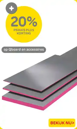 Praxis Qboard en accesoires aanbieding