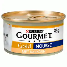 Pets Place Gourmet Gold Mousse - Natvoer - 85 g Kalkoen aanbieding