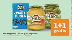 Albert Heijn Alle Hak potten 330-720 gram en pakken aanbieding