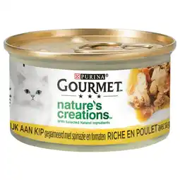 Pets Place Gourmet Nature's Creations - Natvoer - 85 g Kip aanbieding