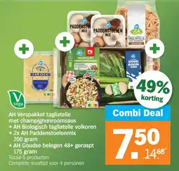 Albert Heijn AH Verspakket tagliatelle met champignonroomsaus aanbieding