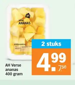 Albert Heijn AH Verse ananas 400 gram aanbieding