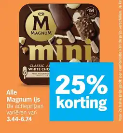 Albert Heijn Alle Magnum ijs aanbieding