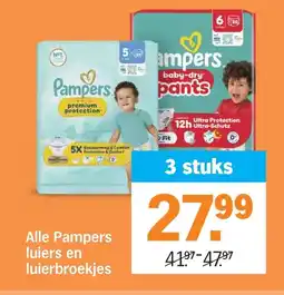 Albert Heijn Alle Pampers luiers en luierbroekjes aanbieding