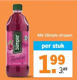 Albert Heijn Alle Slimpie siroop aanbieding