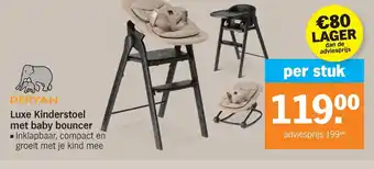 Albert Heijn Deryan Luxe Kinderstoel met baby bouncer aanbieding