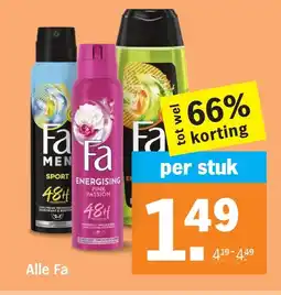 Albert Heijn Alle Fa aanbieding