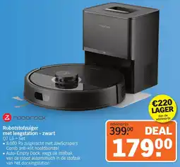 Albert Heijn Roborock Robotstofzuiger met leegstation - zwart Q7 L5 + Set aanbieding