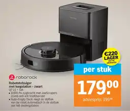 Albert Heijn Roborock Robotstofzuiger met leegstation - zwart Q7 L5 + Set aanbieding