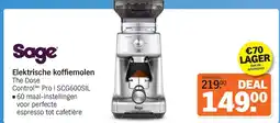 Albert Heijn Sage Elektrische koffiemolen The Dose Control Pro I SCG600SIL aanbieding