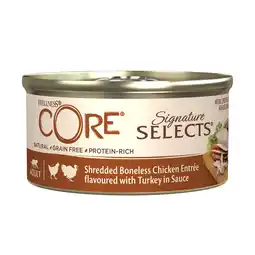 Pets Place Wellness Core Signature Selects Shredded - Natvoer - 79 g Kip&Kalkoen aanbieding