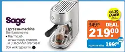 Albert Heijn Sage Espresso-machine The Bambino rvs aanbieding