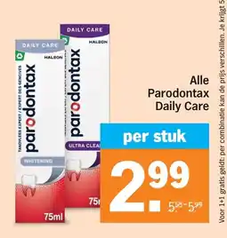 Albert Heijn Alle Parodontax Daily Care aanbieding