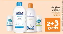 Albert Heijn Alle Odorex, Sanicur en Melkmeisje aanbieding