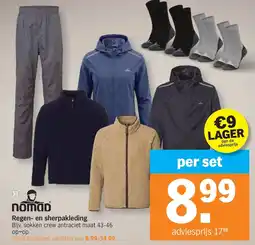 Albert Heijn Nomad Regen en sherpakleding aanbieding