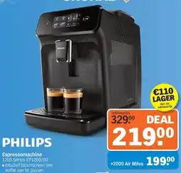 Albert Heijn Philips Espressomachine 1200 Series EP1200/00 aanbieding