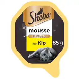Pets Place Sheba Alu Finesse Mousse - Natvoer - 85 g Kip aanbieding