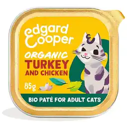 Pets Place Edgard&Cooper Organic Turkey and Chicken Bio Paté Adult - Natvoer - 85 g aanbieding