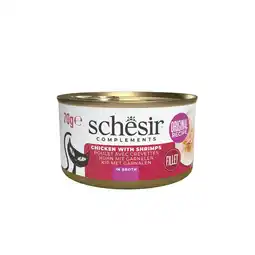Pets Place Schesir Kat Bouillon - Natvoer - 70 g Kip&Garnaal aanbieding