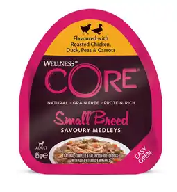 Pets Place Wellness Core Small Breed Savoury Medleys - Natvoer - 85 g Kip&Eend aanbieding