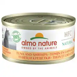 Pets Place Almo Nature HFC Cat Natural Blik - Natvoer - 70 g Tonijn&Garnaal aanbieding