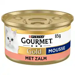 Pets Place Gourmet Gold Mousse - Natvoer - 85 g Zalm aanbieding