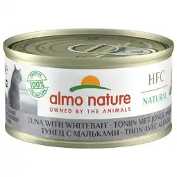 Pets Place Almo Nature HFC Cat Natural Blik - Natvoer - 70 g Tonijn&Ansjovis aanbieding
