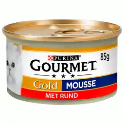 Pets Place Gourmet Gold Mousse - Natvoer - 85 g Rund aanbieding
