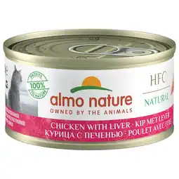 Pets Place Almo Nature HFC Cat Natural Blik - Natvoer - 70 g Kip&Lever aanbieding