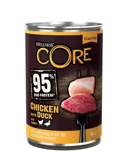 Pets Place Wellness Core Grain Free 95 - Natvoer - 400 g Kip&Eend&Wortel aanbieding