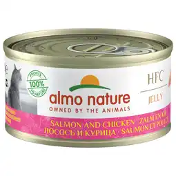 Pets Place Almo Nature HFC Cat Jelly Blik - Natvoer - 70 g Zalm&Kip aanbieding