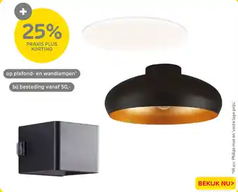 Plafond- en wandlampen