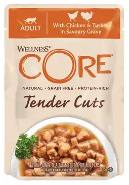 Pets Place Wellness Core Tender Cuts - Natvoer - 85 g Kip&Kalkoen aanbieding