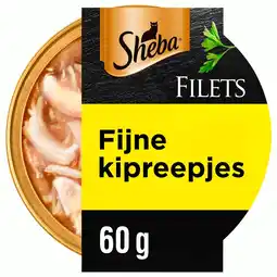 Pets Place Sheba Filets In Saus - Natvoer - 60 g Kipfilet aanbieding