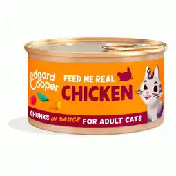 Pets Place Edgard&Cooper Chicken Chunks in Sauce Adult - Natvoer - 85 g aanbieding