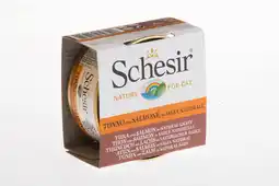 Pets Place Schesir Kat Blik Natuurlijke Saus - Natvoer - 70 g Tonijn&Zalm aanbieding