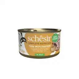 Pets Place Schesir Kat Blik Gelei Vis - Natvoer - 85 g Tonijn&Kipfilet aanbieding