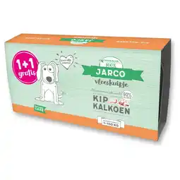 Pets Place Jarco Dog Vleeskuipje 1+1 - Natvoer - 2x150 g Kip&Kalkoen aanbieding
