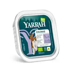 Pets Place Yarrah Bio Kat Alu Brokjes In Saus - Natvoer - 100 g Kip aanbieding