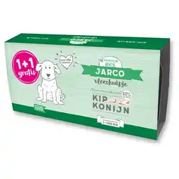 Pets Place Jarco Dog Vleeskuipje 1+1 - Natvoer - 2x150 g Kip&Konijn aanbieding