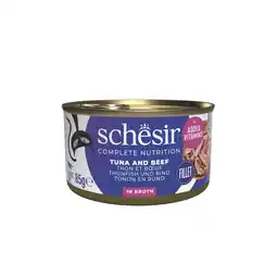 Pets Place Schesir Kat Blik Gekookte Vis - Natvoer - 85 g Tonijn&Rund&Rijst aanbieding