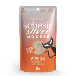 Pets Place Schesir Silver Mouse - Natvoer - 80 g Zalm aanbieding