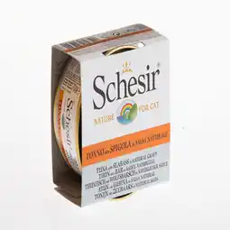 Pets Place Schesir Kat Blik Natuurlijke Saus - Natvoer - 70 g Tonijn&Baars aanbieding