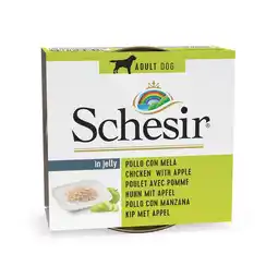 Pets Place Schesir Hond Blik Gelei - Natvoer - 150 g Kip&Appel aanbieding