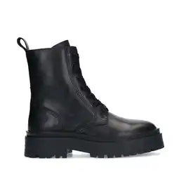 Wehkamp Sacha chunky leren veterboots zwart aanbieding