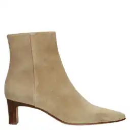 Wehkamp Sacha leren enkellaarzen beige aanbieding