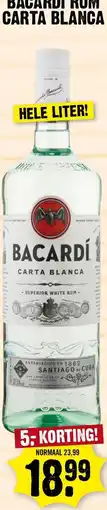 Dirk Bacardi Rum Carta Blanca aanbieding