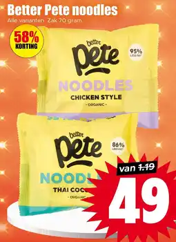 Dirk Better Pete noodles aanbieding